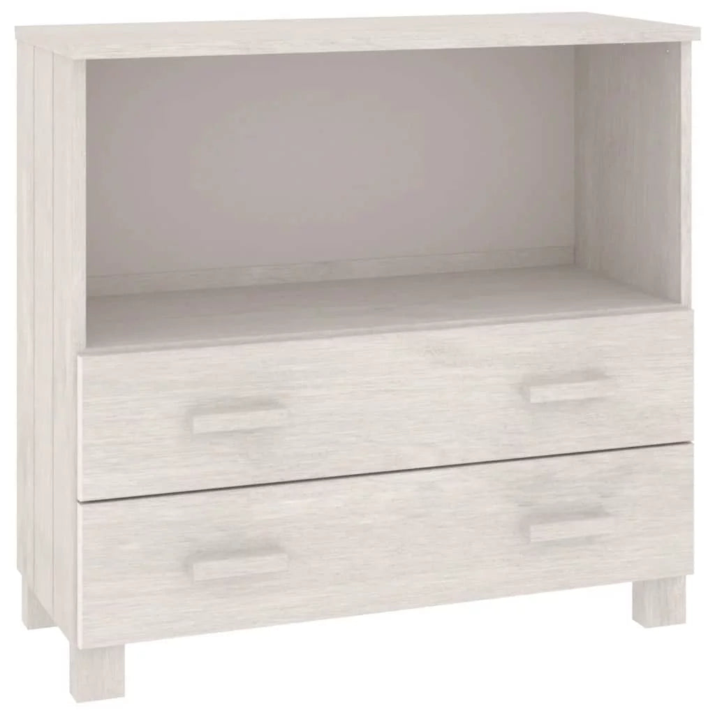 White Solid Wood Pine Sideboard A65393