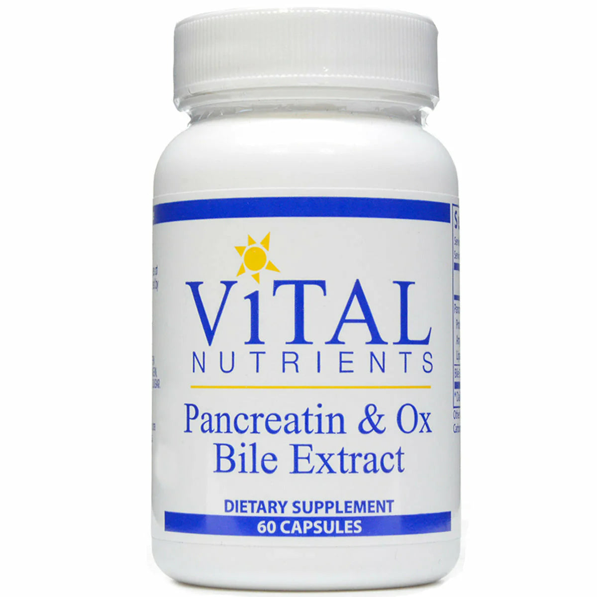 Pancreatin & Ox Bile Extract 60 vcaps H7740
