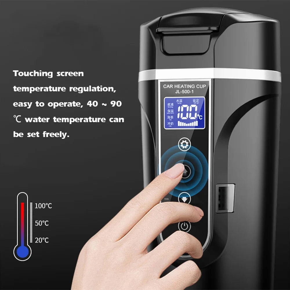 12.0V Car 24V Truck Heated Cup Electric Kettle with LCD Display F572236