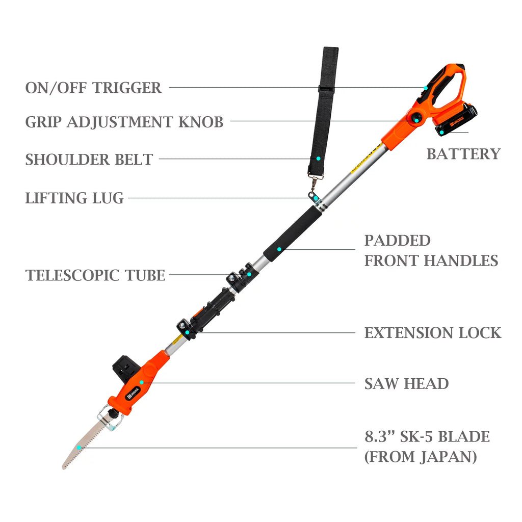 Cordless Pole Tree Pruning Saw 8.3-Inch Blade 20V Y295962