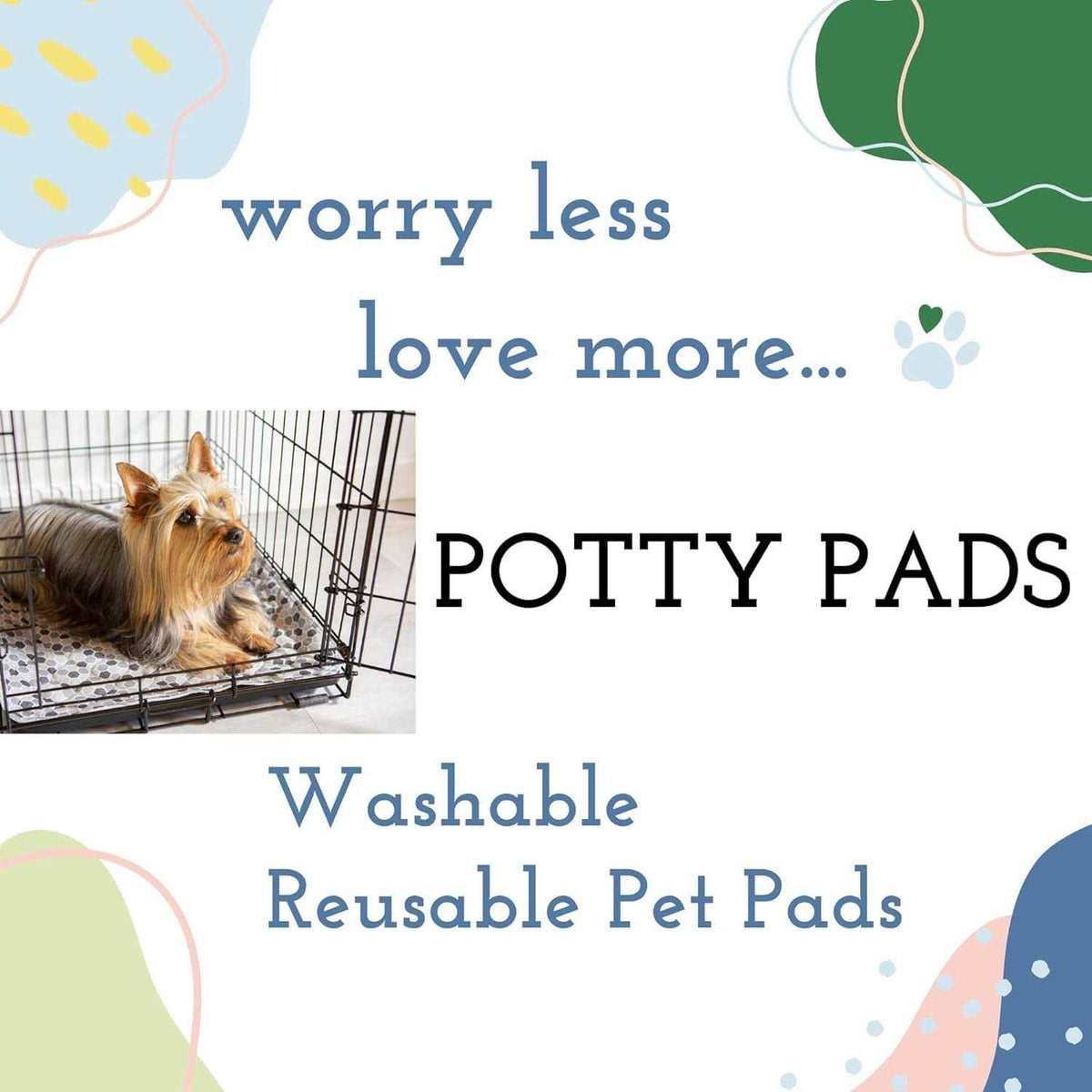 Quilted Washable Reusable Dog Pee Pads S8084
