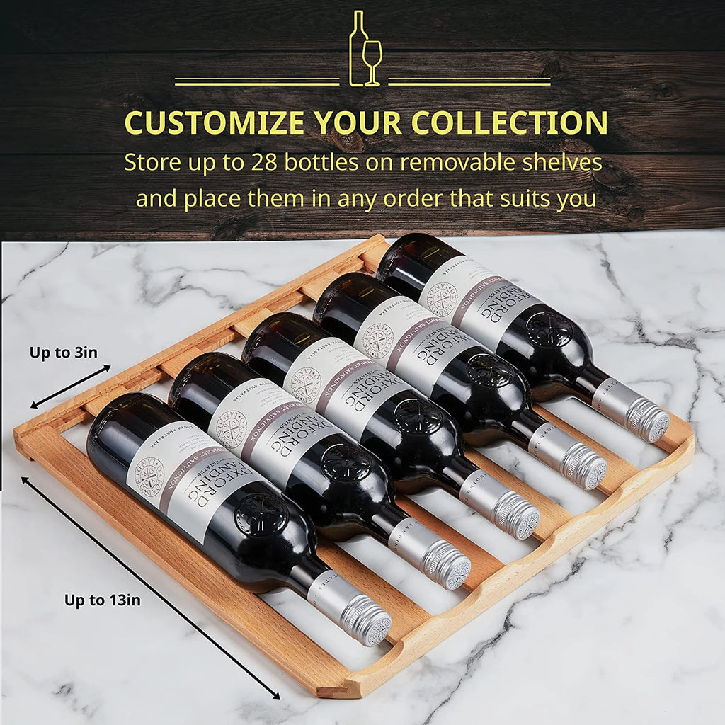 28 Bottle Stainless Steel Wine Refrigerator P73396