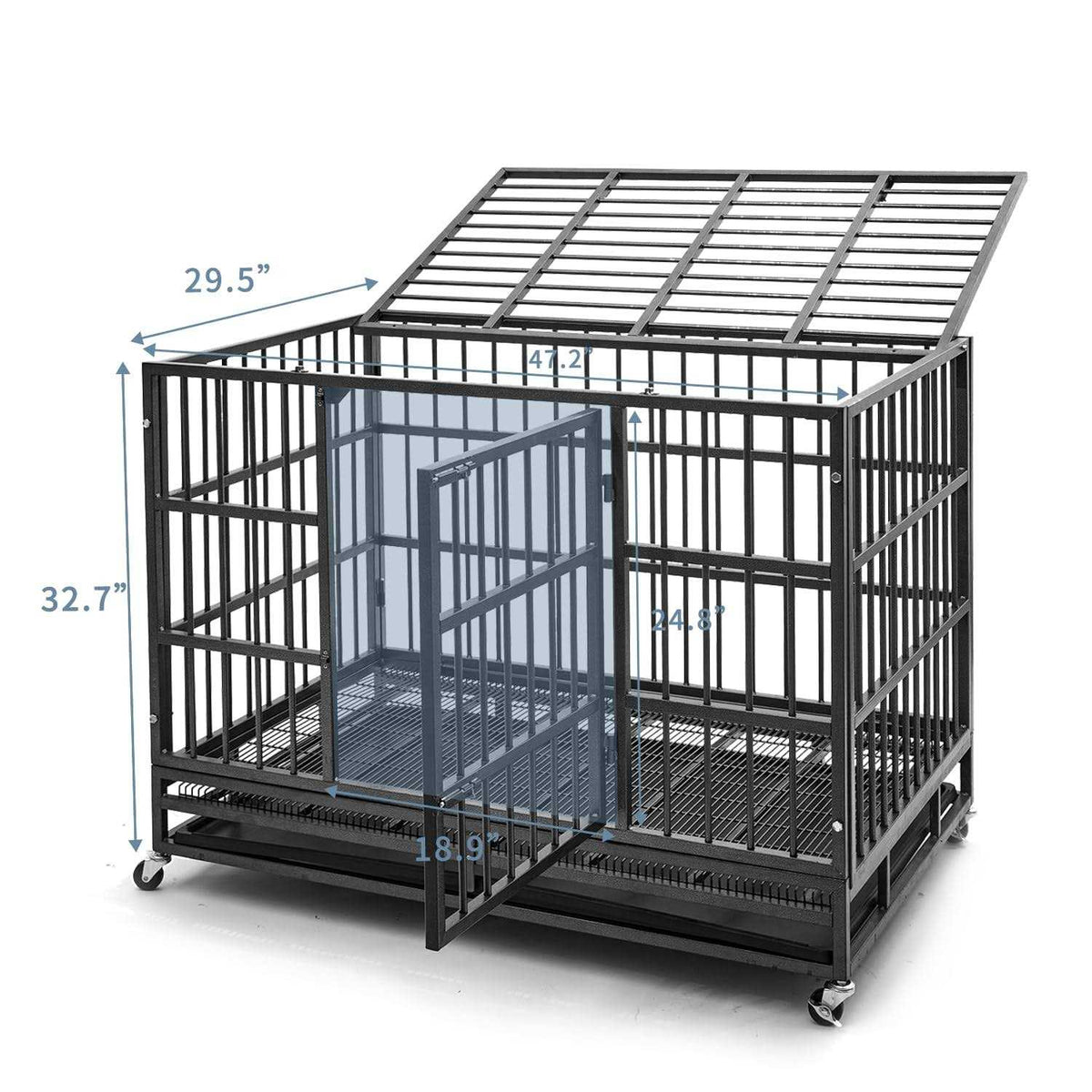 48 inch Heavy Duty Steel Dog Crate V329923