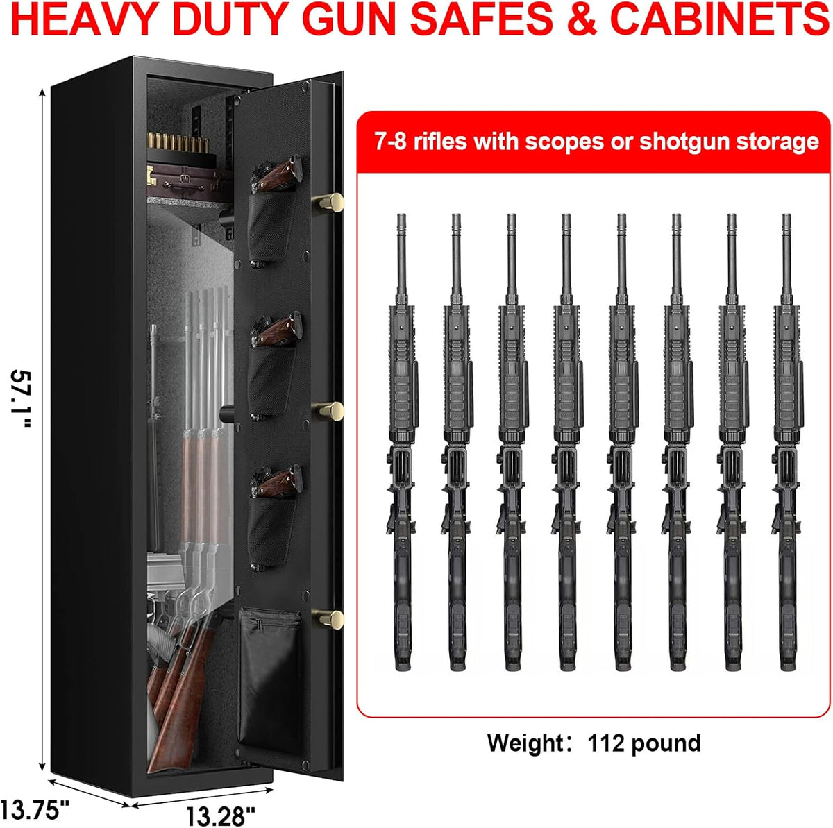 Extra Large Heavy Duty Gun Safe with Removable Gun Rack T363526