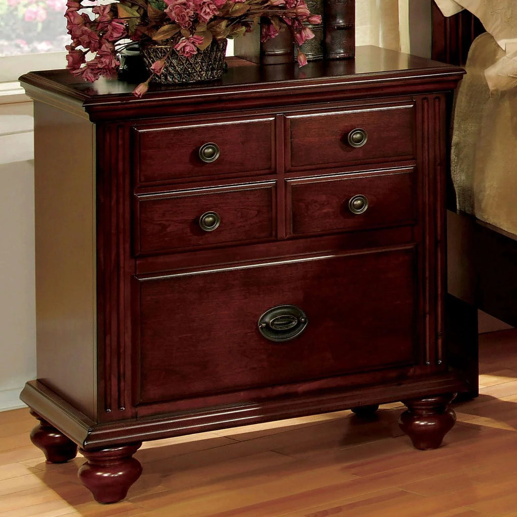 Cherry Solid Wood 5pcs Bedroom Set O484061