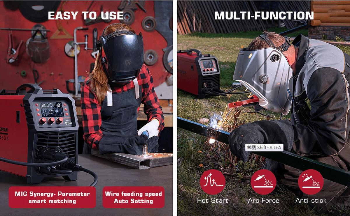 200Amp 110V/200V 6 in 1 Multi Process Welding Machine I981