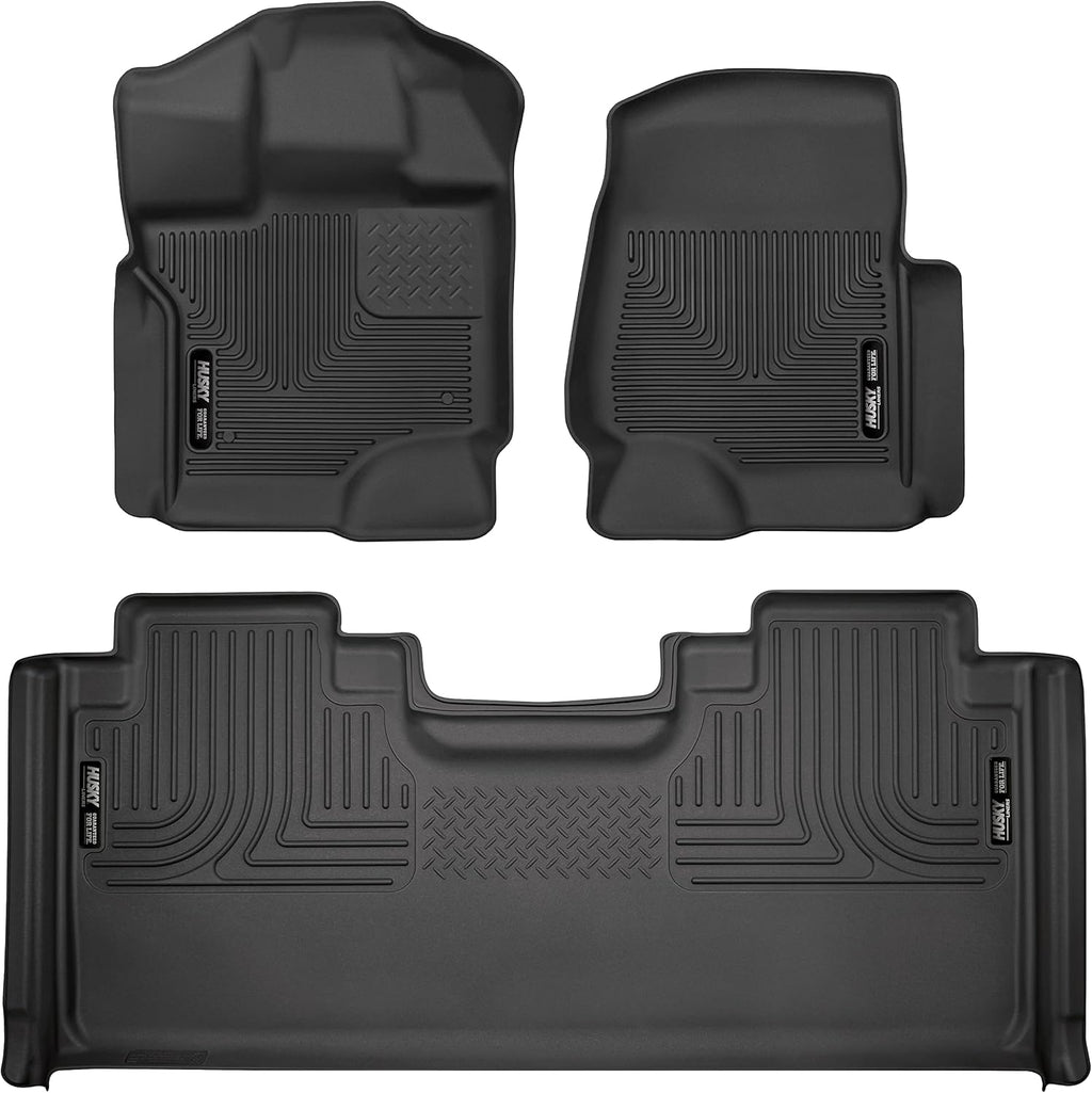 Black Front & 2nd Seat Floor Liners 3 Pcs G836