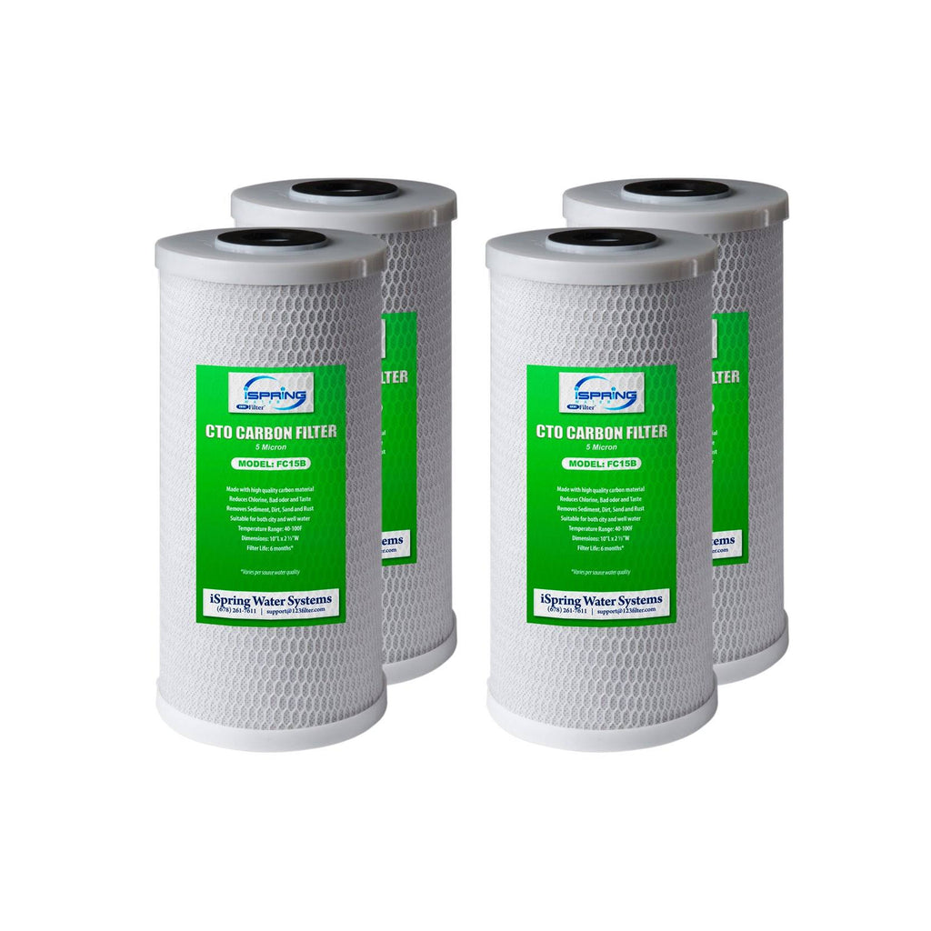 4.5-Inch x 10-Inch CTO Carbon Block Water Filter, 4-Pack N52899