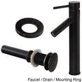 Oil Rubbed Bathroom Vessel Sink Faucet with Pop-Up Drain I939194