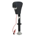 Black Height Adjustable Electric Trailer Jack 3500 lb Capacity 12V B599