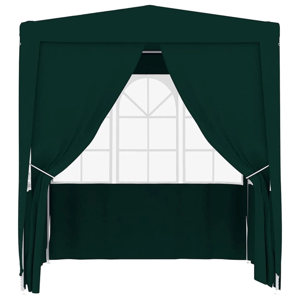 Green Party Tent with Side Walls Outdoor Gazebo Canopy 6.6ft x 6.6ft x 7.9ft W882