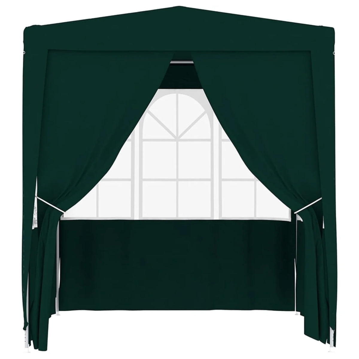 Green Party Tent with Side Walls Outdoor Gazebo Canopy 6.6ft x 6.6ft x 7.9ft W882