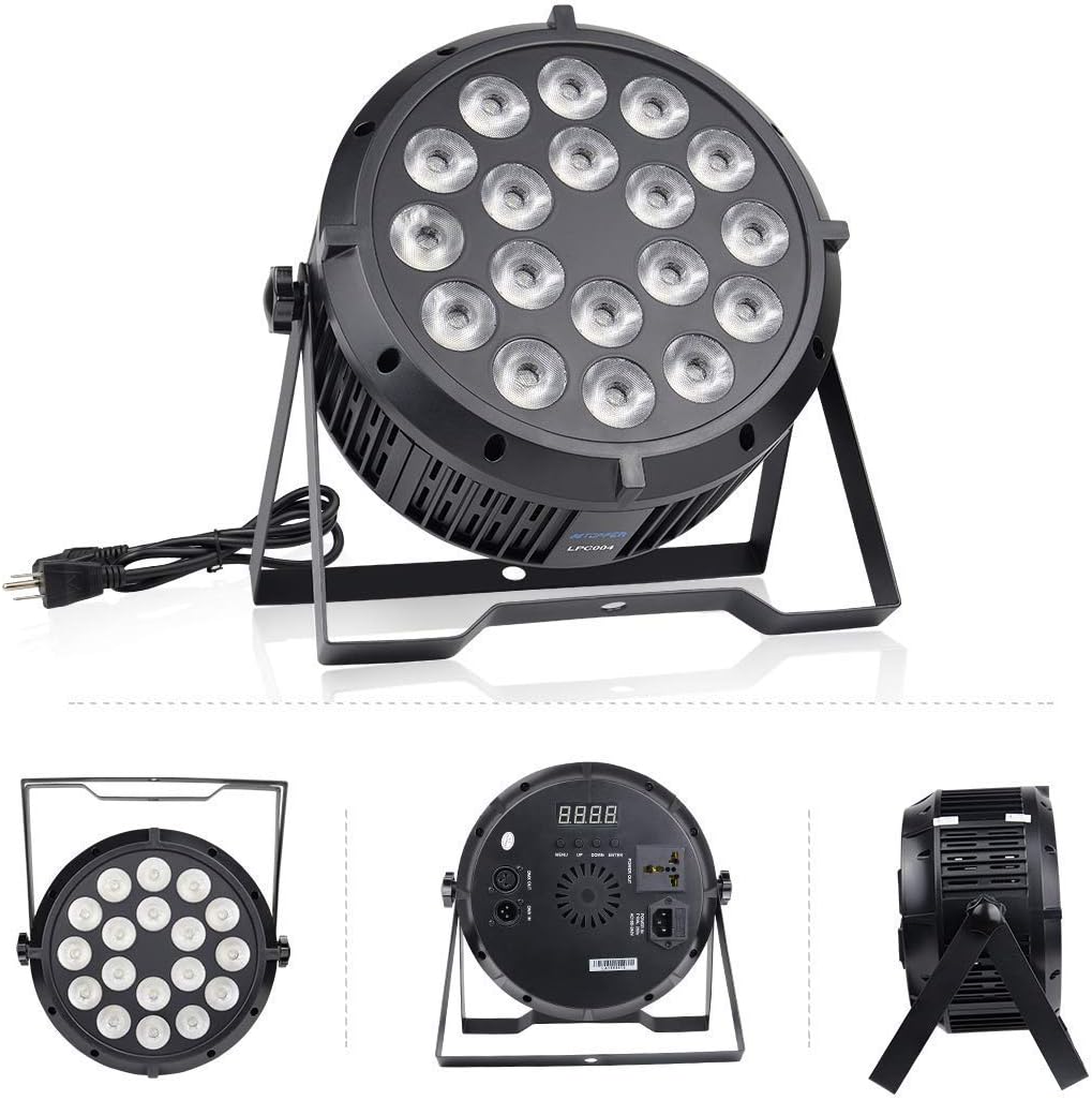 18x8W RGBW LED Washing Lighting Disco Lights with DMX-512 Sound Activated Strobe Lights L706588
