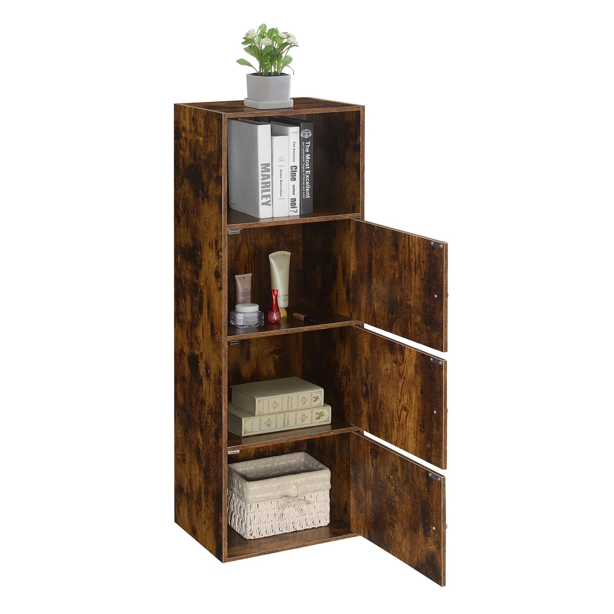 3 Door Cabinet with Shelf J374