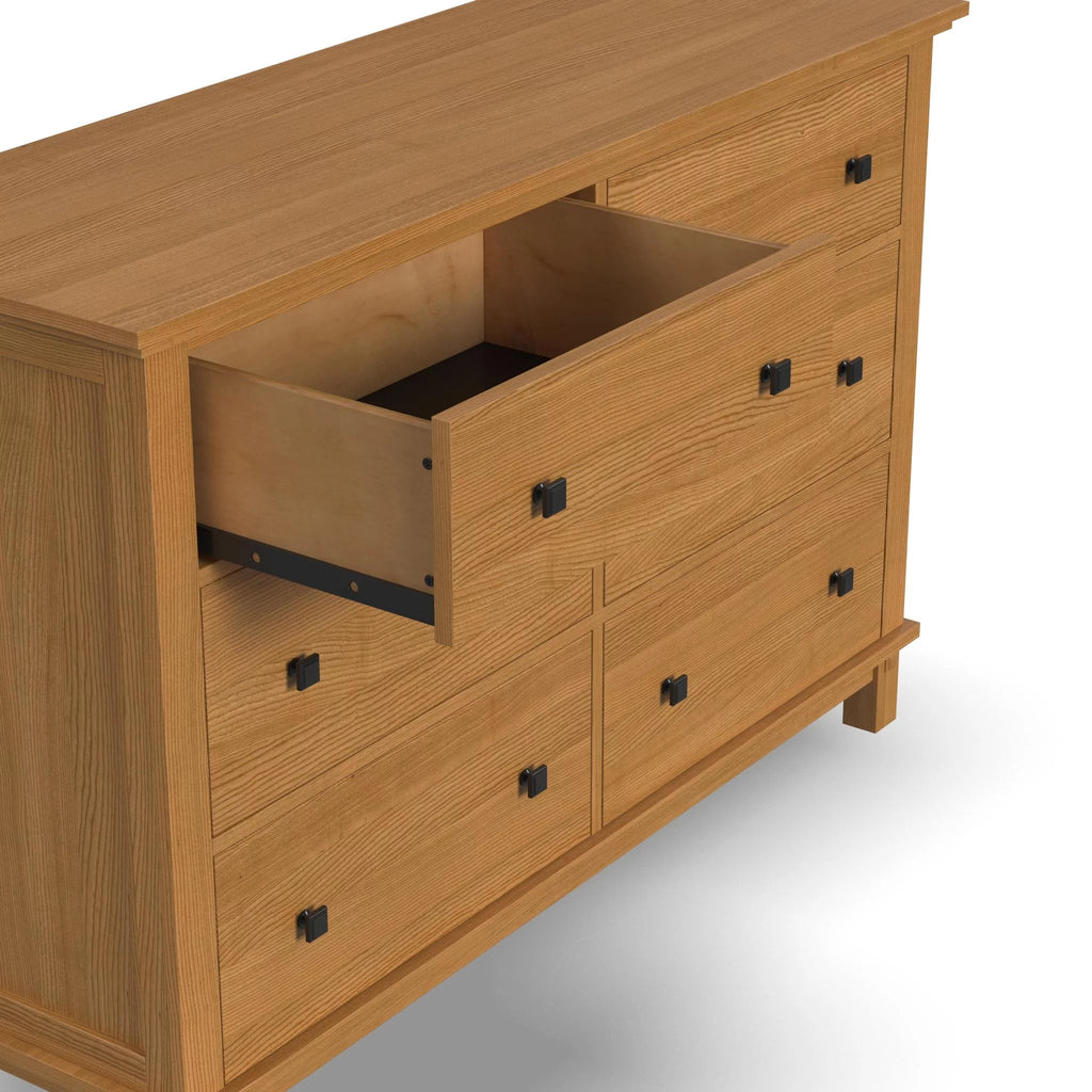 Brown 6 Drawer Wood Dresser S82720