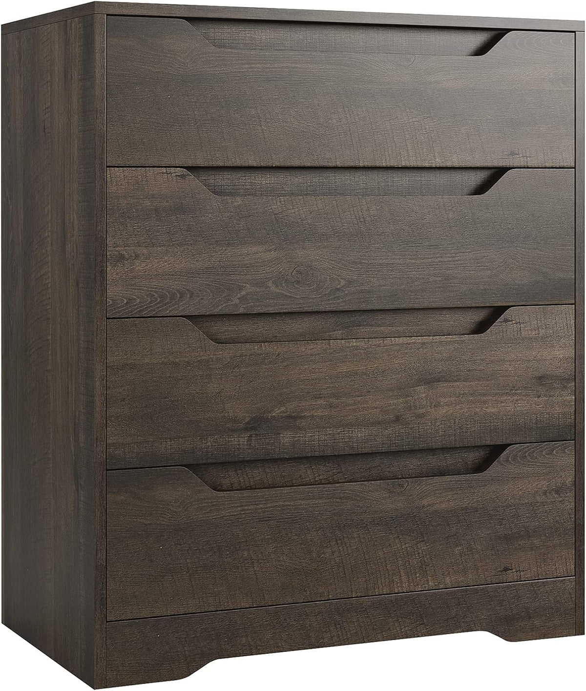 White 4 Drawer Wood Dresser with Storage B780335