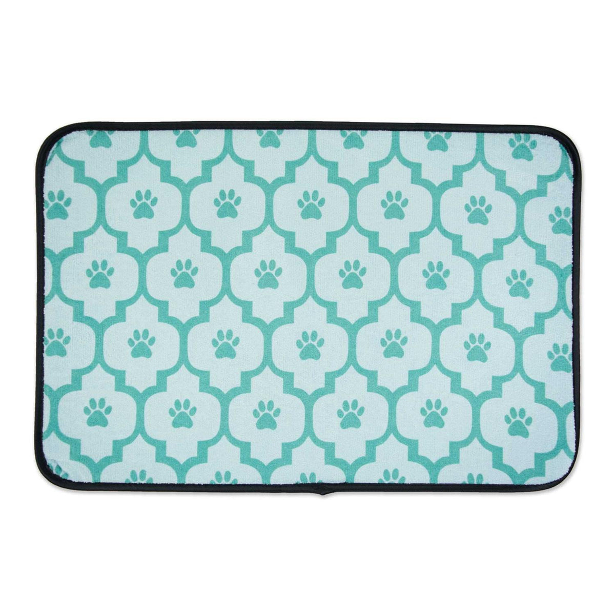 Off White Lattice Paw Pet Mat U802618