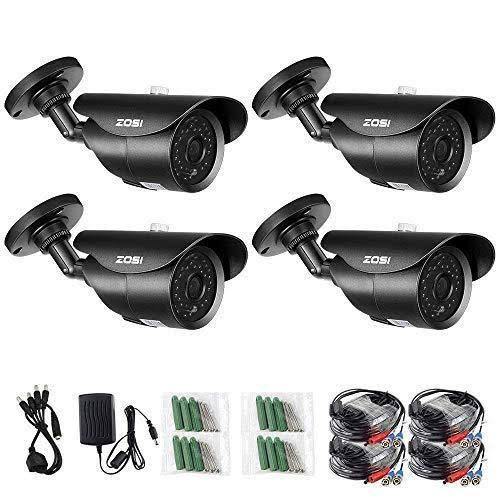 4 Pack Indoor Outdoor Day Night Vision Weatherproof Security Cameras O495