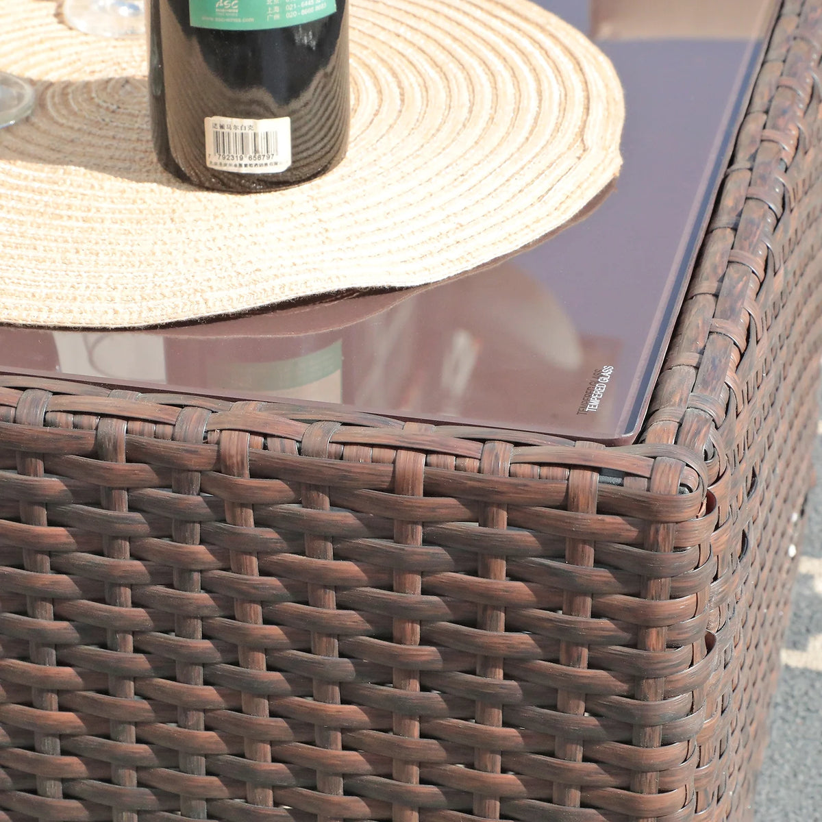 4 Pieces PE Rattan Outdoor Sectional Sofa Set Q34096