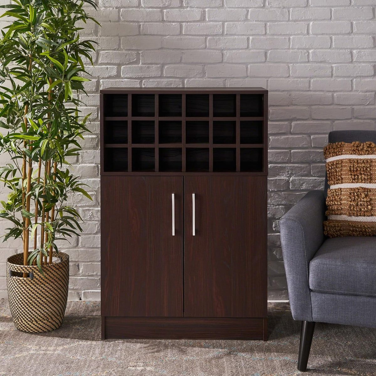 Faux Wood Wine Cabinet K172851