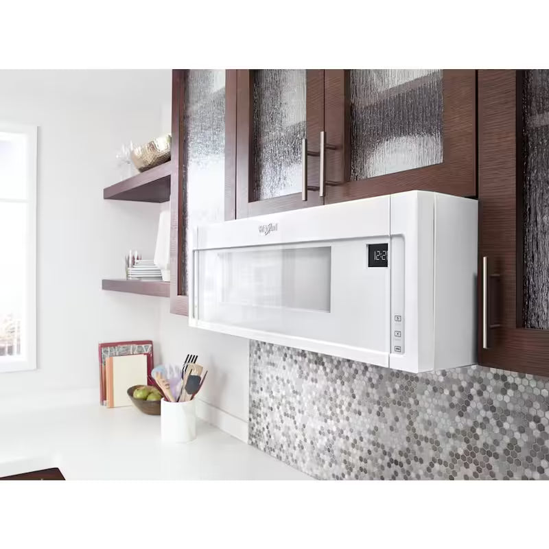 White Low Profile Microwave Hood Combination P918108