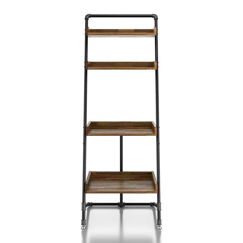 Light Hickory Wood 2-Piece Desk and Bookcase Set N571538