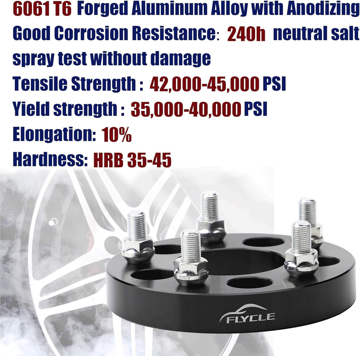 5x4.5 to 5x4.75 Wheel Adapters, 1 inch, 73mm Center Bore N736