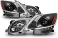 Projector Headlights Black Driver + Passenger Side M972