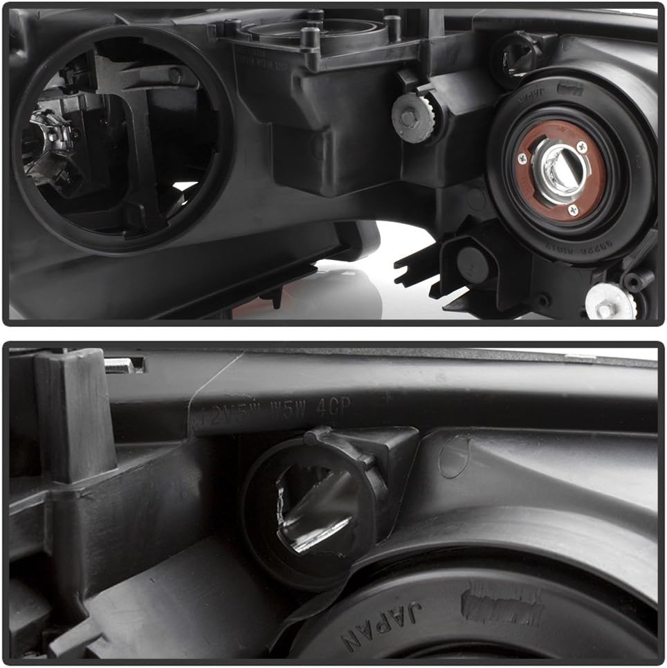 Projector Headlights Black Driver + Passenger Side M972