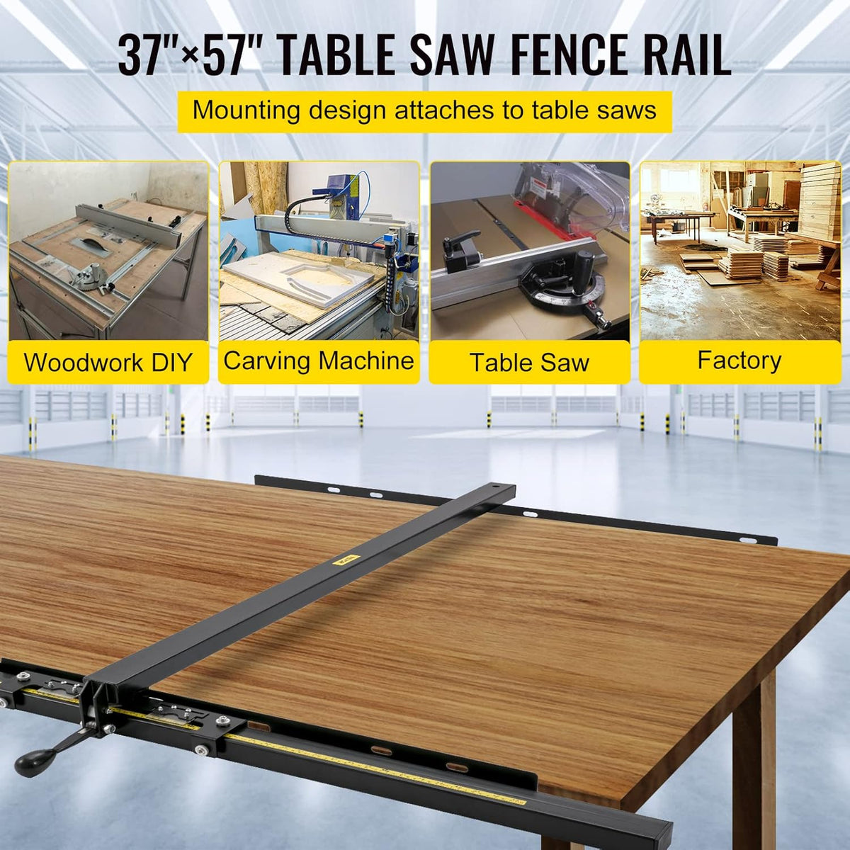 57×57 Table Saw Fence System with Front Guide Bar Z763995