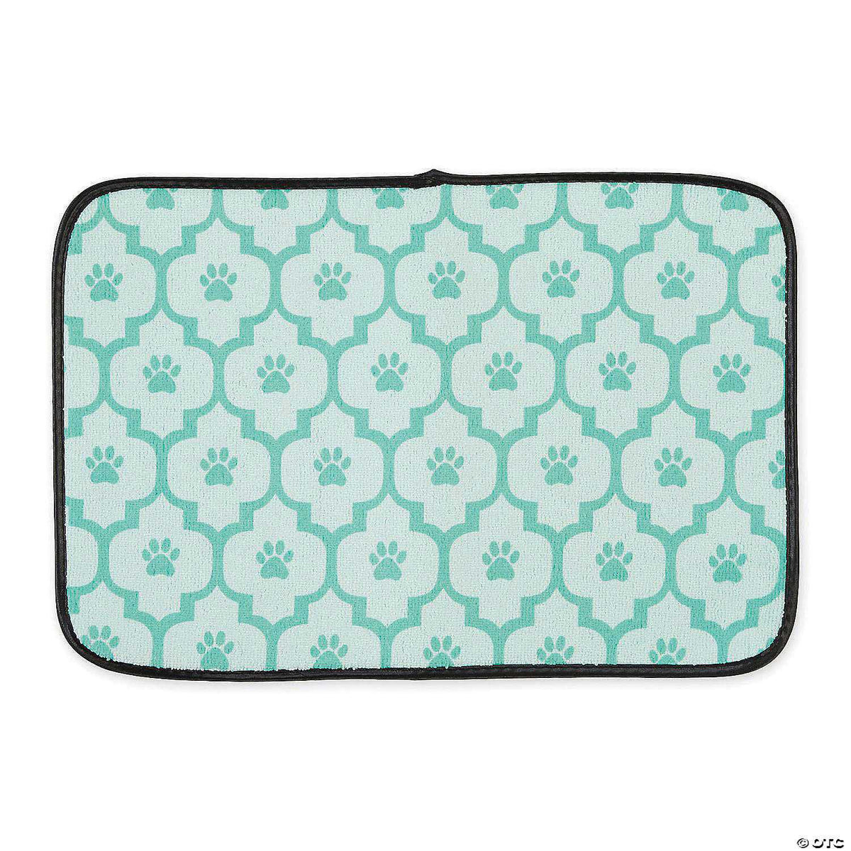 Off White Lattice Paw Pet Mat U802618