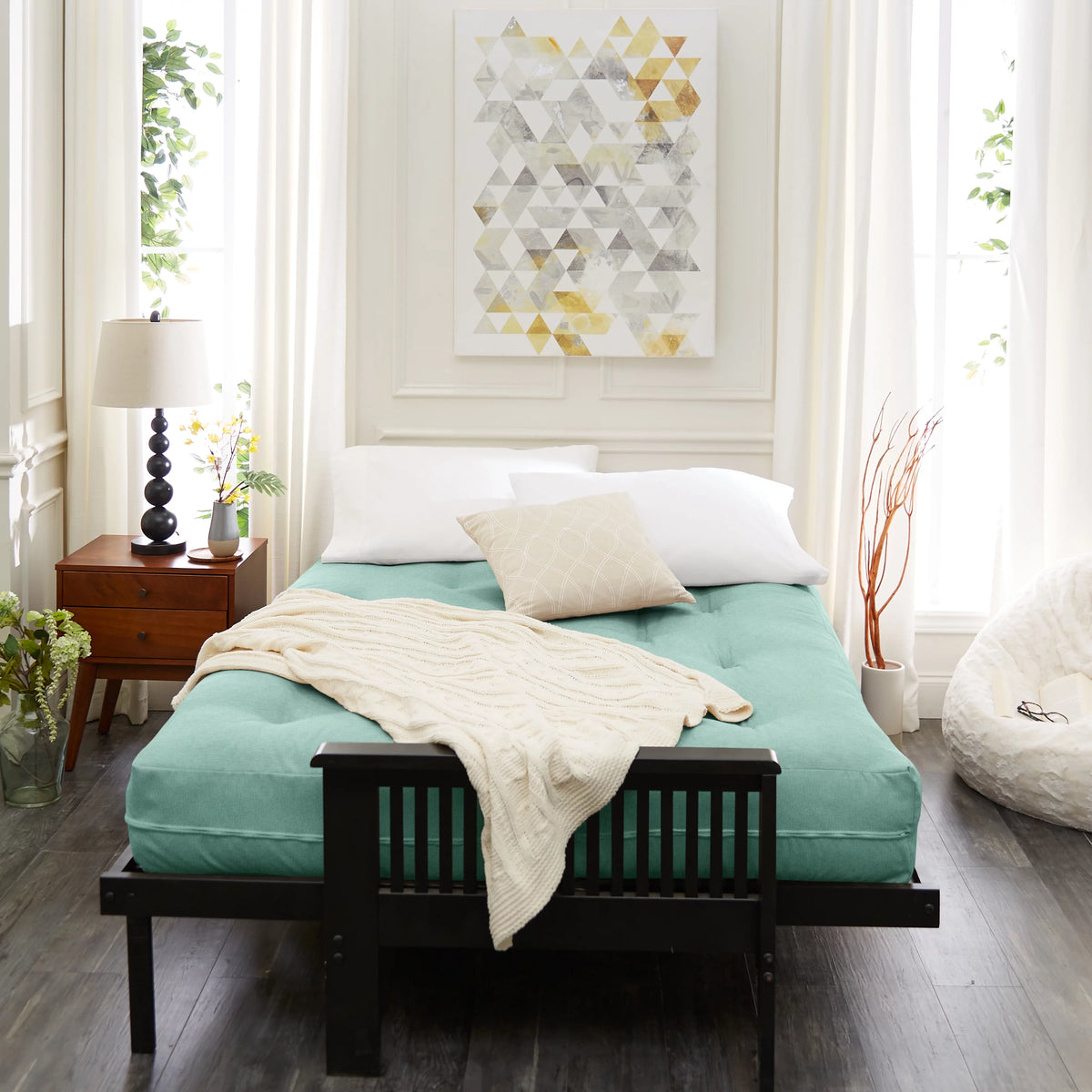 8 inch Gel Memory Foam Futon Mattress Queen Size H360338