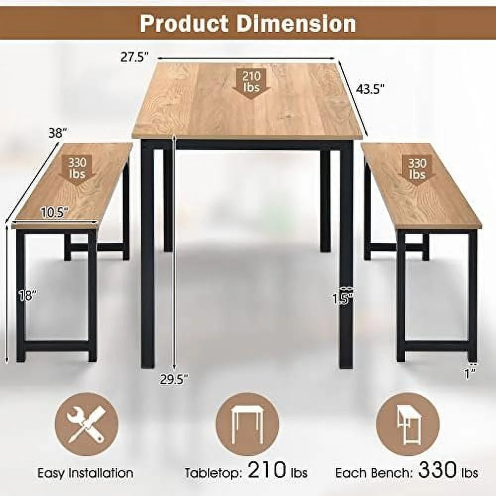 3-Piece Dining Table Set for 4 I353