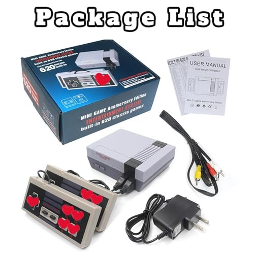 Grey Retro Game Console with 620 Classic Games T11748