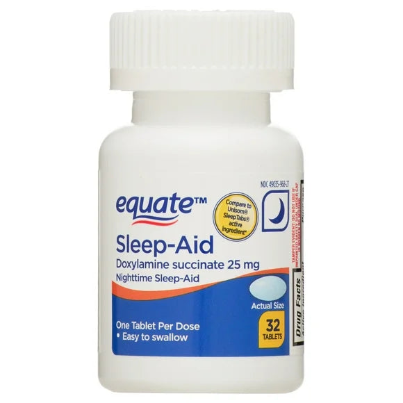 Doxylamine Succinate 25mg Sleep Support Tablets 32 Count M362