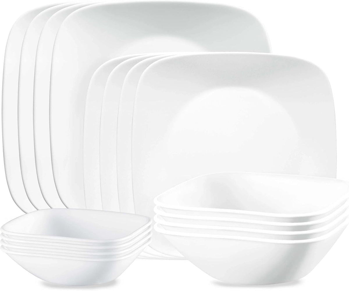 16-pc. White Dinnerware Set C328