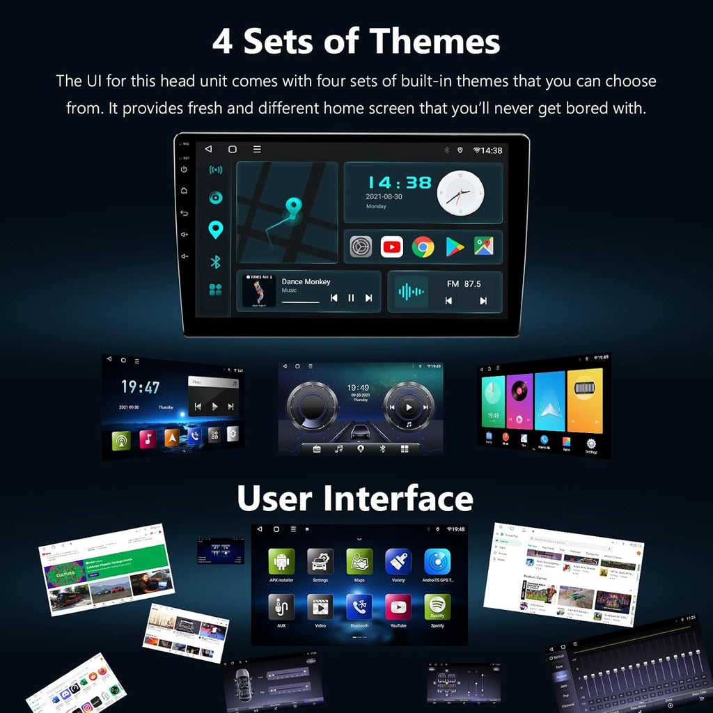 Android 10.0 Car Stereo, CarPlay & Android Auto, Double Din, 10.1 Inch E204316