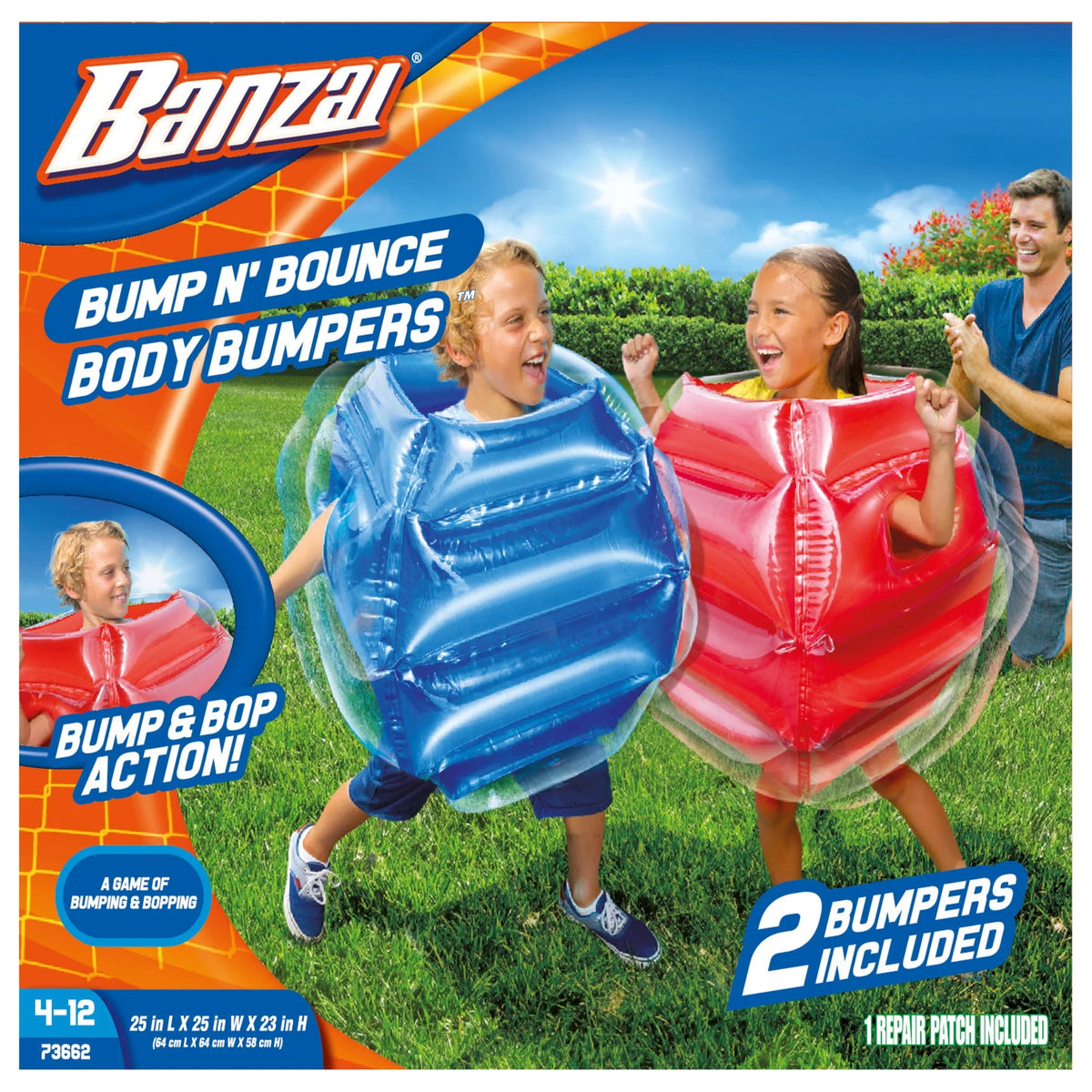Red & Blue Plastic Body Bumpers, 2 Bumpers I2425