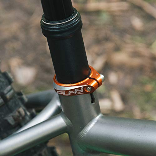 Black 34.9mm Alloy Bicycle Seat Post Clamp C64501