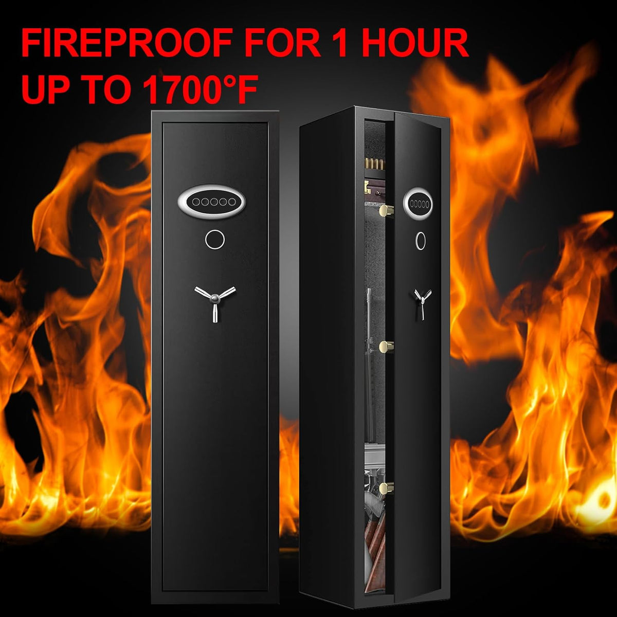 Extra Large Heavy Duty Gun Safe with Removable Gun Rack T363526