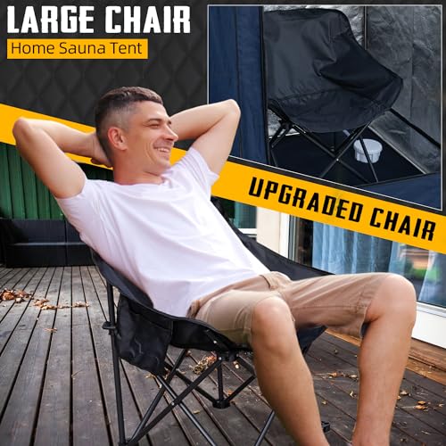 Navy Blue Portable Steam Sauna with Chair P28201