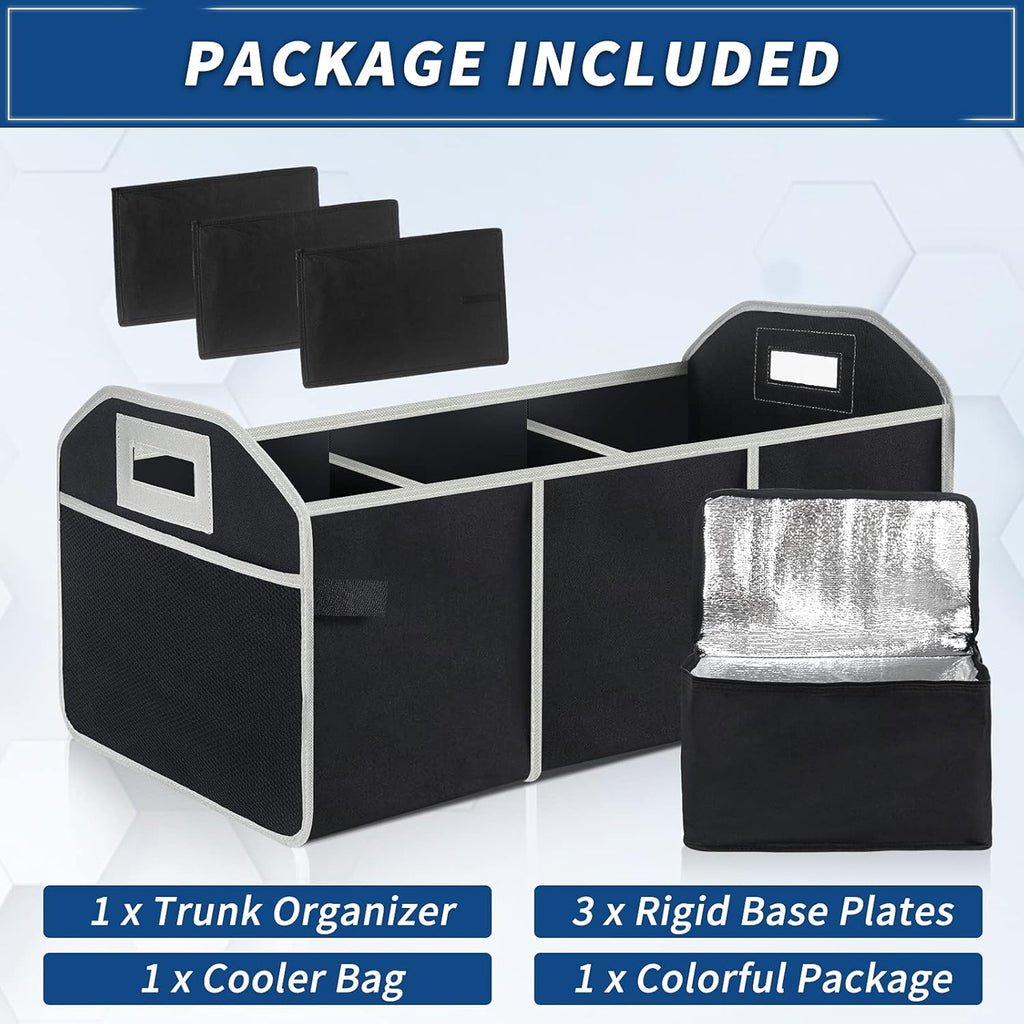 Waterproof Car Trunk Storage Organizer with Insulated Leakproof Cooler Bag I1291