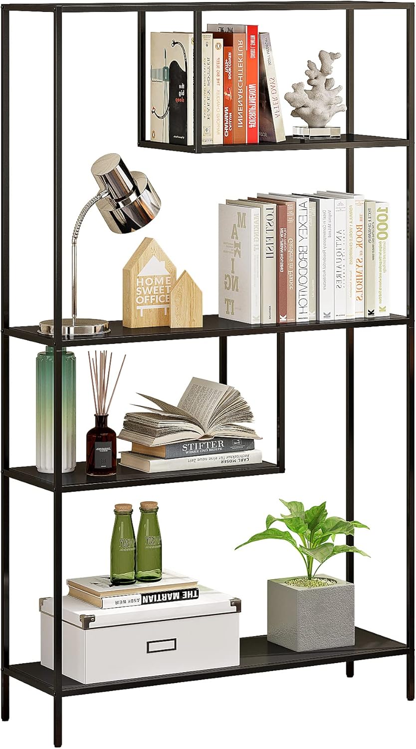 White 4-Tier Ladder Bookshelf E909