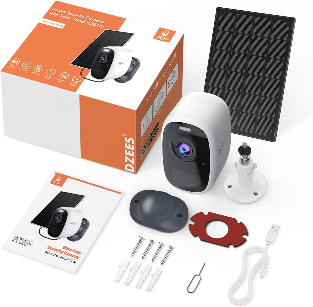 2K Solar Security Camera with Solar Panel N516690