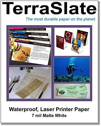 7 Mil 8.5x22 Waterproof Laser Printer Paper 100 Sheets R794