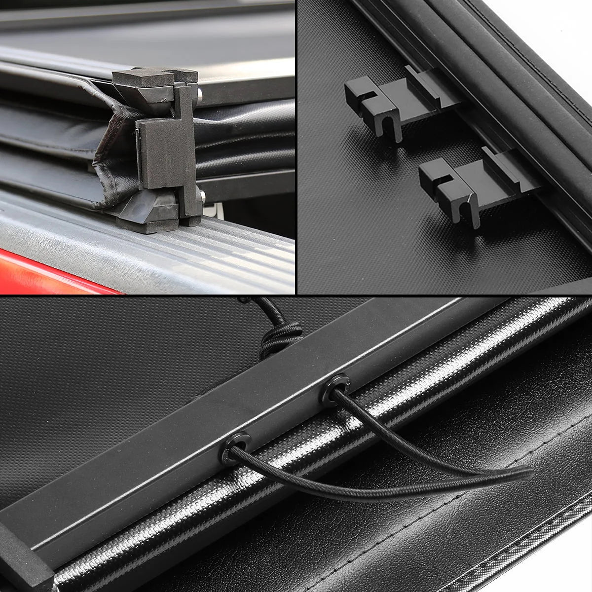Adjustable Tri-Fold Soft Top Tonneau Cover E59356
