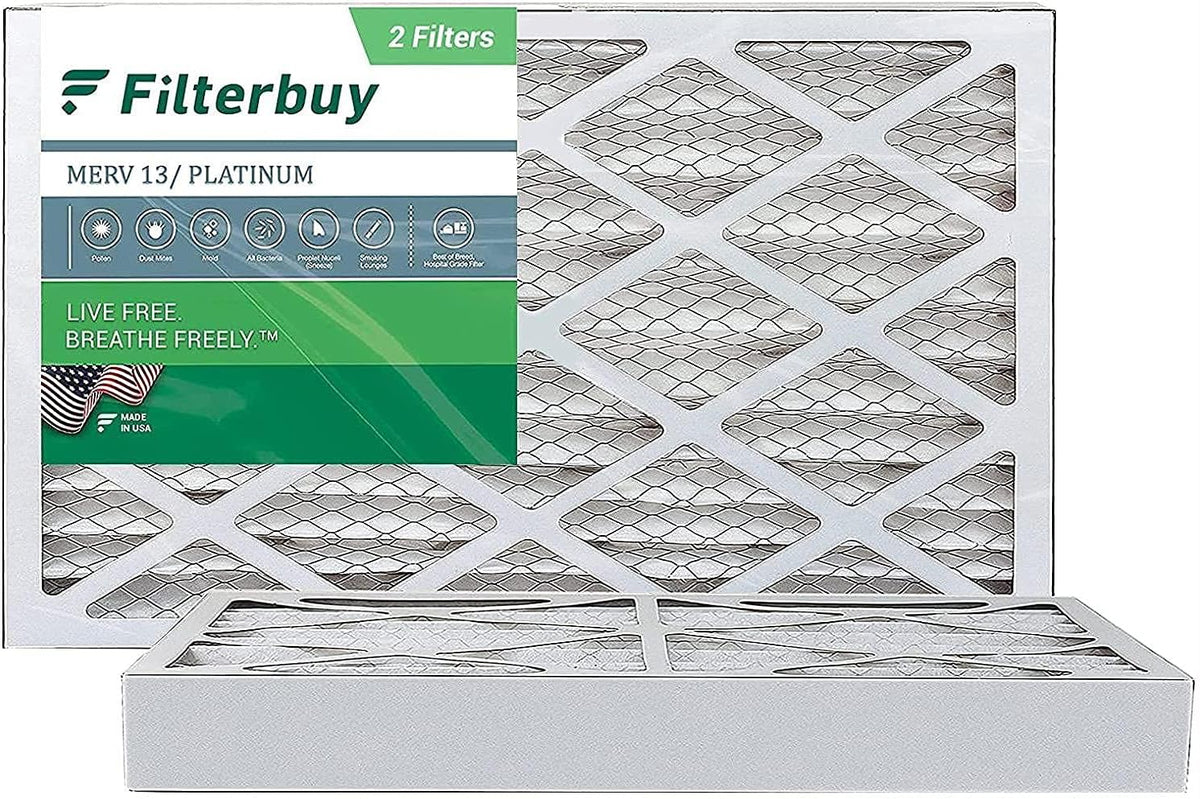 16x25x4 MERV 13 Pleated Air Filter (2-Pack) M34905
