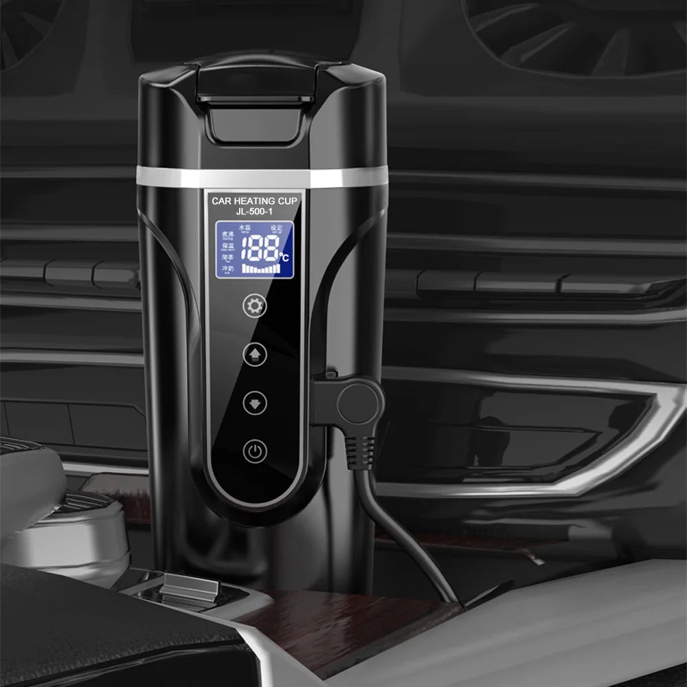 12.0V Car 24V Truck Heated Cup Electric Kettle with LCD Display F572236