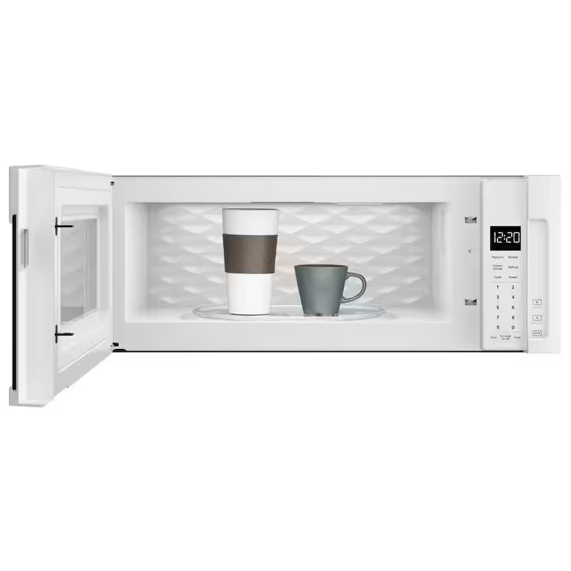 White Low Profile Microwave Hood Combination P918108