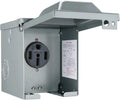 50 Amp 125/250 Volt NEMA 14-50R Weatherproof RV Power Outlet Box L4459